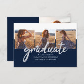 Grad 2025 Foto Script Abschluss Ankündigung (Vorne/Hinten)