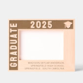 Grad 2025 Modern Simple 7x5L Abschluss Picture Geätzte Rahmen (Vorderseite)