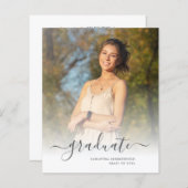 Grad 2025 Moderne 2 Fotos Abschluss Ankündigung (Vorne/Hinten)