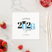 Grad 2025 Moderne Typografie Serviette (Beispiel)