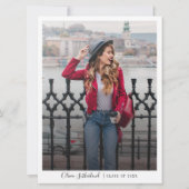 Grad 2025 Pampas Grass Graduation Party Einladung (Rückseite)