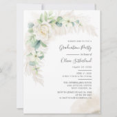 Grad 2025 Pampas Grass Graduation Party Einladung (Vorderseite)