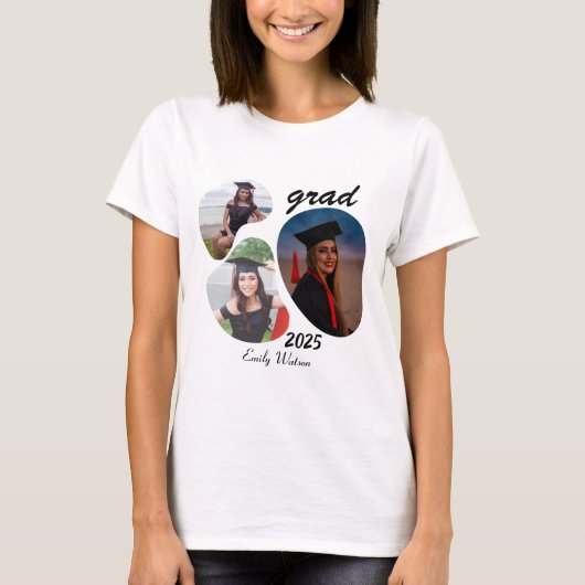 Grad 2025 personalisiert T-Shirt (Vorderseite)