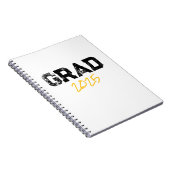 GRAD 2025 School Colors Senior Fun Notizblock (Rechte Seite)