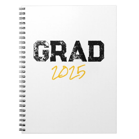 GRAD 2025 School Colors Senior Fun Notizblock (Vorderseite)