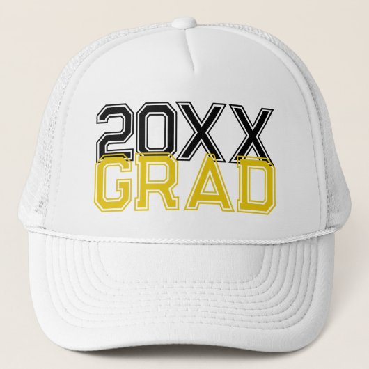 GRAD 20XX Abschluss Trucker Hat Truckerkappe (Vorderseite)