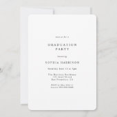 Grad '25 Wavy Typografy Abschluss Einladung (Rückseite)