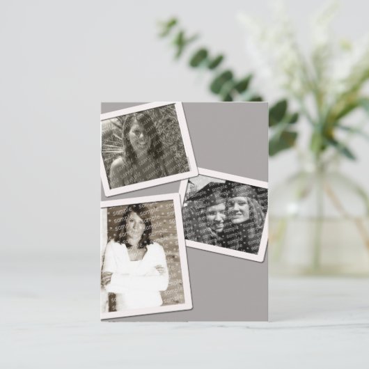 Grad 3 Frame Postkarte (Stehend Vorderseite)