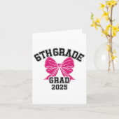 Grad 6 2025 Bow Elementarschule Gr Karte (Gelbe Blume)