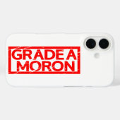 Grad A Moron Briefmarke Case-Mate iPhone Hülle (Rückseite (Horizontal))