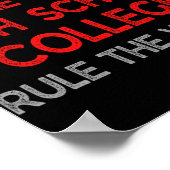 Grad Abschluss Funny Elementary School Graduatio Poster (Ecke)