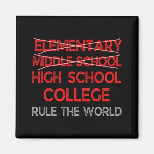 Grad Abschluss Funny Middle School Abschluss Magnet (Vorne)