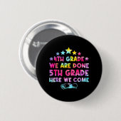 Grad Abschluss Gefärbte Krawatte 5. Klasse Hier ko Button (Vorne & Hinten)