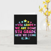 Grad Abschluss Gefärbte Krawatte 5. Klasse Hier ko Karte (Gelbe Blume)