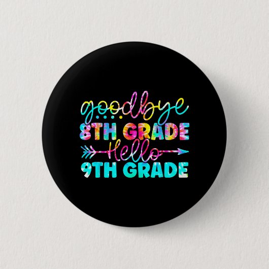 Grad Abschluss Gefärbte Krawatte 9. Klasse hier ko Button (Vorderseite)