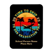 Grad Abschluss Senior Class Trip 2023 Personalisie Magnet (Vertikal)