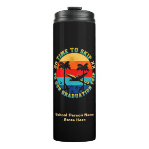 Grad Abschluss Senior Class Trip Personalize Thermosbecher
