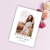 Grad Ankündigung 2025 Bow Coquette Elegant