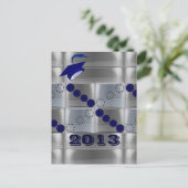 Grad-Ankündigung Ankündigungspostkarte (Stehend Vorderseite)