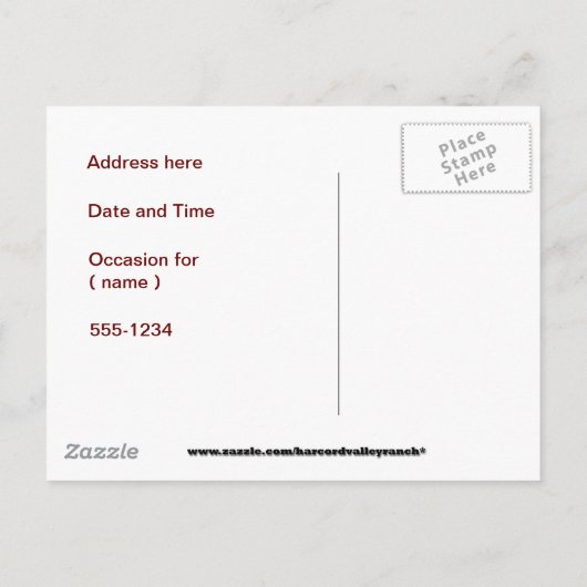 Grad-Ankündigung Ankündigungspostkarte (Rückseite)