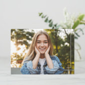 Grad Announcement and Invitation with Photos (Stehend Vorderseite)