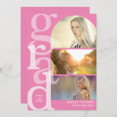 GRAD Arch 3-Foto Moderner Abschluss Einladung (Vorne/Hinten)