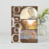 GRAD Arch Foto Brown Abschluss Ankündigung (Stehend Vorderseite)