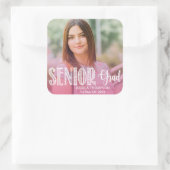 Grad | Aufkleber der Foto Graduation Party (Tasche)