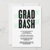 Grad Bash | Einladung zur Graduiertengruppe (Vorderseite)