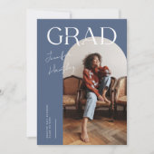 GRAD Blue Arch Abschluss Ankündigung (Vorderseite)