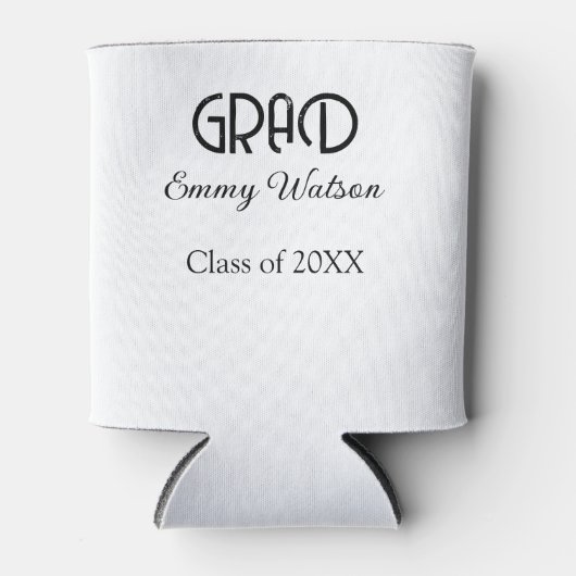 Grad bold letter graduation name class of 20XX sim Dosenkühler (Vorderseite)