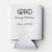 Grad bold letter graduation name class of 20XX sim Dosenkühler (Rückseite)