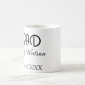 Grad bold letter graduation name class of 20XX sim Kaffeetasse (Mittel)