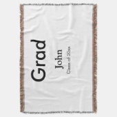 grad boy add name congrats date year text decke (Vorderseite Vertikal)