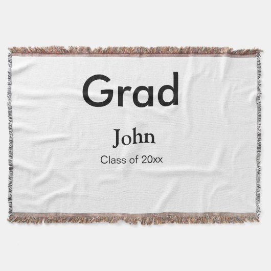 grad boy add name congrats date year text decke (Vorderseite)