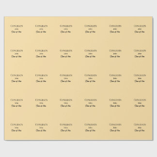 grad boy add name congrats date year text geschenkpapier
