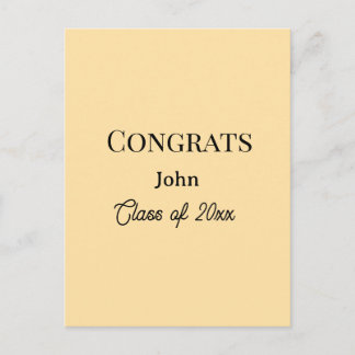 grad boy add name congrats date year text postkarte
