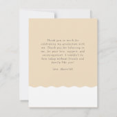 GRAD-Buchstaben in Folie mit scharfer Kante Dankeskarte (Rückseite)