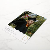 GRAD-Buchstaben in Folie mit scharfer Kante Folieneinladung (Gedreht)