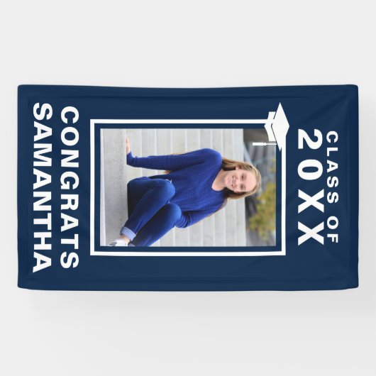 Grad Cap Abschluss Banner (Horizontal)