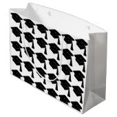 Grad Cap Abschluss Große Geschenktüte (Rückseite Schrägansicht)