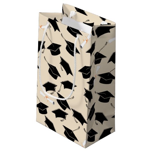Grad-Cap-Abschluss Kleine Geschenktüte (Rückseite Schrägansicht)