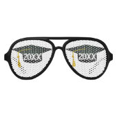 Grad Cap Abschluss Partybrille (Vorderseite)