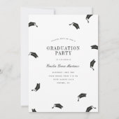 Grad Cap Arch Foto Eleganter Script Abschluss Ankündigung (Rückseite)