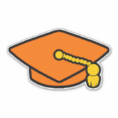 Grad Cap Aufkleber (Vorderseite)