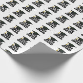 Grad Cap Bold-Klasse des Abschlusses 2025 Geschenkpapier (Ecke)