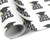 Grad Cap Bold-Klasse des Abschlusses 2025 Geschenkpapier (Rolleneckpunkt)