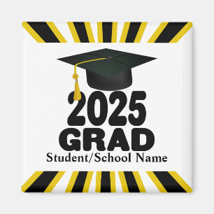 Grad Cap Bold-Klasse des Abschlusses 2025 Magnet