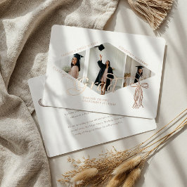 Grad Cap Bow & Tassel Ankündigung von Fotokollagen