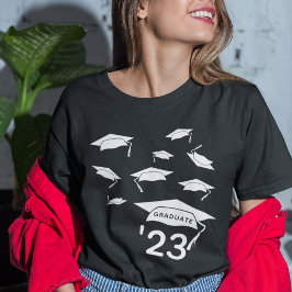 Grad Cap Confetti Klasse "25 Graduate T-Shirt